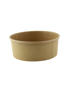 45 Pcs - Saladier en carton kraft "Buckaty" - 635 ml, Diam: 15 cm, Hauteur: 5,2 cm
