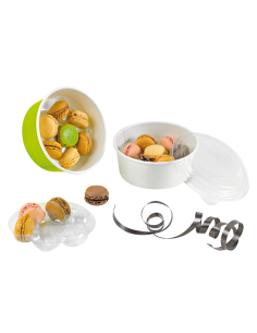45 Pcs - Saladier rond en carton "Buckaty" - 700 ml, Diam: 15 cm, Hauteur: 6 cm 2