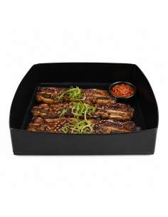 2 Pcs - Panier BBQ solide avec bordure 279x279mm H30mm 2