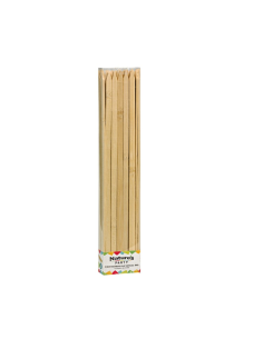 50 Pcs - Pic bambou plat BBQ - 0,9 cm x 25 cm