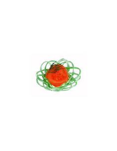 50 Pcs - Panier en bambou "Akita" - Forme de fleur, Diam: 6 cm, Hauteur: 2,5 cm