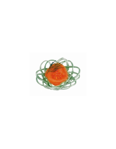 50 Pcs - Panier en bambou "Akita" - Forme de fleur, Diam: 6 cm, Hauteur: 2,5 cm 2