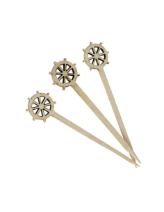 100 Pcs - Pique bambou "Ugi" - 9 cm, idéal pour cocktails et apéritifs