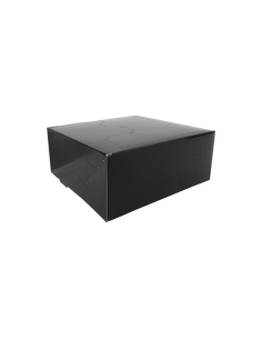 50 Pcs - Boîte pâtissière carton noir - 140x140 mm, Hauteur: 60 mm