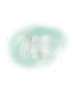 25 Pcs - Barquette Ronde PP avec Couvercle - 650 ml, 12 cm, Hauteur: 8,6 cm 2