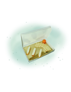 50 Pcs - Boîte traiteur carton - 430x430 mm, Hauteur: 60 mm 2