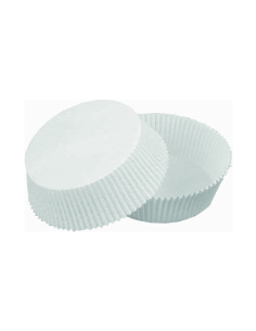 1000 Pcs - Caissette papier cuisson ronde ingraissable - Diam: 6 cm, Hauteur: 2,5 cm