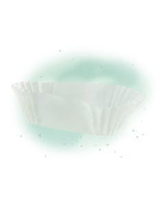 1000 Pcs - Caissette papier ovale blanche - 60x17 mm, Hauteur: 15 mm 2