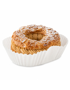 100 Pcs - Caissette papier cuisson ovale blanche - 14.5 x 11.5 cm, Hauteur: 3,5 cm 2