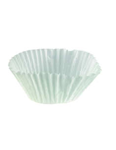 100 Pcs - Caissette papier cuisson ronde blanche - Diam: 5,5 cm, Hauteur: 4,1 cm