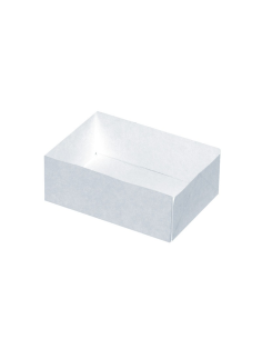 100 Pcs - Boîte pâtissière carton blanc - 16 cm x 11 cm x 5 cm, sans couvercle