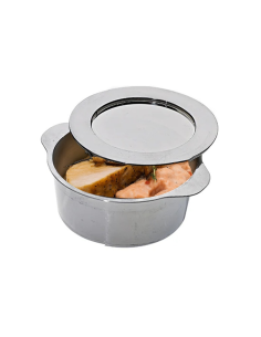 24 Pcs - Mini chaudron plastique PS argenté - Diam: 6,9 cm, Hauteur: 3,4 cm 2
