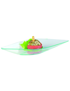 24 Pcs - Mise en bouche plastique "Eleni" - 15 ml, Forme diamant, 13 x 4,1 x 2 cm 2
