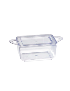 24 Pcs - Mise en bouche plastique PS "Loukià" - 75 ml, 9,6 x 5 cm, Hauteur: 3,5 cm