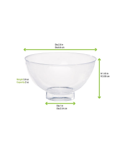 20 Pcs - Mini Coupelle Plastique "Milo" - 90 ml, 3,4 cm 2