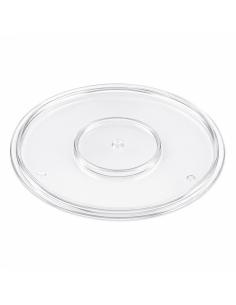 12 Pcs - Couvercle PS transparent - Diam: 7,5 cm x 0,2 cm