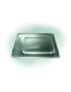 25 Pcs - Plateau carton double face or/argent - 28 x 42 cm, élégant et pratique 2