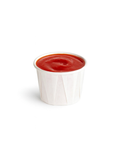 250 Pcs - Pot papier plissé blanc - 75 ml, Diam: 6 cm, Hauteur: 2,6 cm 2
