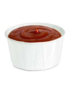 250 Pcs - Pot papier plissé blanc - 118 ml, Diam: 7 cm, Hauteur: 4,2 cm 2
