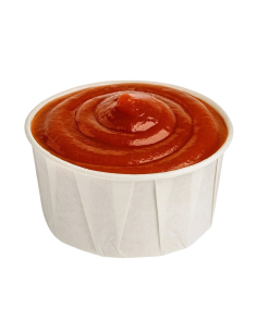250 Pcs - Pot papier plissé blanc - 165 ml, Diam: 8 cm, Hauteur: 4 cm 2