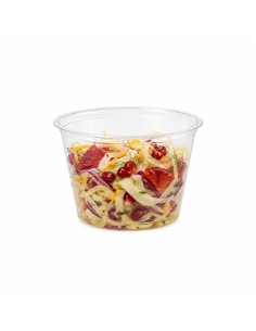 125 Pcs - Pot plastique PET transparent - L: 7,4 cm, H: 4,4 cm, résistant 2