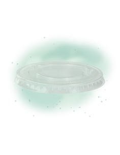 125 Pcs - Couvercle plat transparent en plastique PET - H8 mm 2