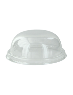 100 Pcs - Couvercle PET transparent dôme - Diam: 8 cm, Hauteur: 3,6 cm