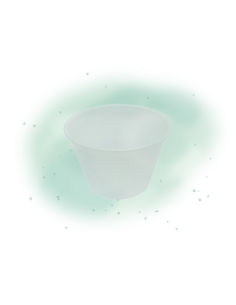 2500 Pcs - Pot à sauce rond transparent en plastique - 74 ml, Hauteur: 40 mm 2