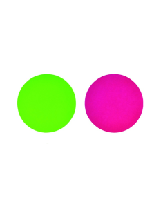 100 Pcs - Rond carton double face anis/fushia - Diam: 24 cm