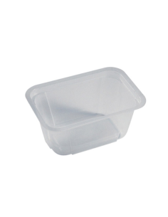 100 Pcs - Barquette plastique micro-ondable - 1500 ml, 19 x 13,6 cm, Hauteur: 8 cm 2