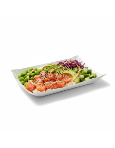 250 Pcs - Assiette barque en carton blanc - 24 x 18 cm, Hauteur: 2 cm 2