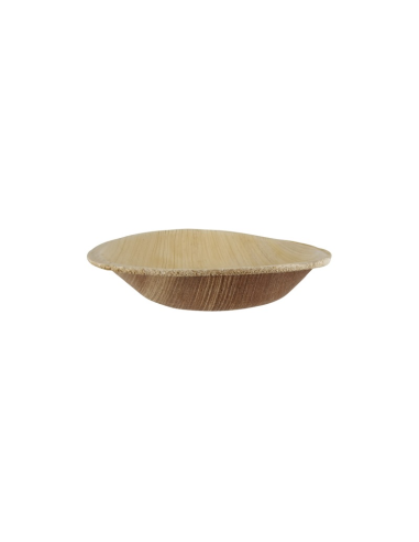 25 Pcs - Coupelle ronde en palmier - 100 ml, Diam: 10 cm, Hauteur: 2 cm
