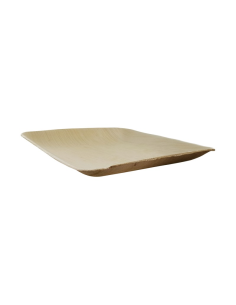 25 Pcs - Assiette carrée en palmier - 16 cm x 16 cm x 1,5 cm