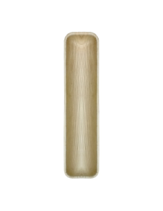 25 Pcs - Plateau en palmier rectangulaire - 41 x 9 cm x 2,5 cm