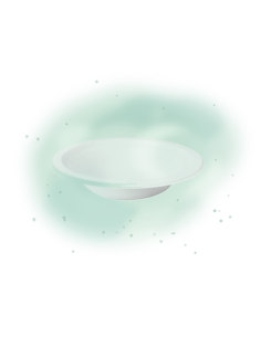 50 Pcs - Bol rond en pulpe blanc - 400 ml, Diam: 16 cm, Hauteur: 3,5 cm 2