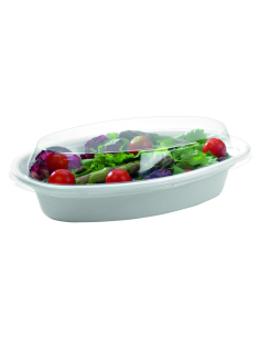 100 Pcs - Couvercle PET transparent - 23 x 14 x 3 cm, idéal pour la restauration 2