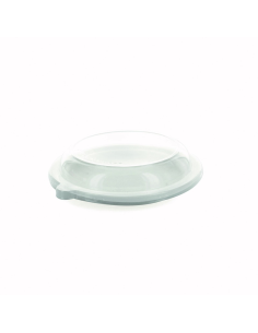 50 Pcs - Couvercle PET transparent - Diam: 15,2 cm, Hauteur: 2,5 cm