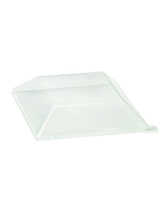 25 Pcs - Couvercle RPET transparent - 16 x 16 cm, Hauteur: 3,8 cm