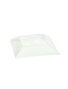 25 Pcs - Couvercle RPET transparent - 20 x 20 cm, Hauteur: 5 cm