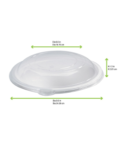 25 Pcs - Couvercle PET transparent - Diam: 25 cm x 0,03 cm 2