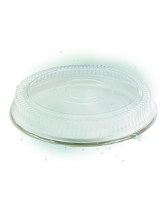 24 Pcs - Couvercle rond PET transparent - Diam: 46 cm, Hauteur: 7 cm 2