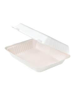 50 Pcs - Coquille blanche en pulpe - 232x157 mm, Hauteur: 80 mm