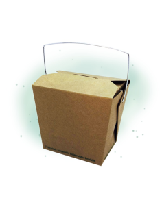 50 Pcs - Boîte carton kraft carré - 450 ml, 9,5 cm x 7,3 cm x 9 cm 2