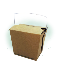 50 Pcs - Boîte carton kraft carrée - 750 ml, 10 x 9,2 x 10,4 cm, avec anse 2