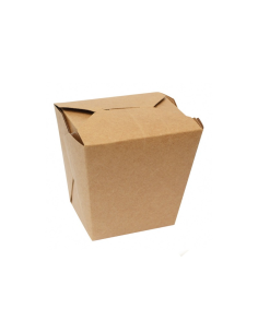 25 Pcs - Pot carton rond kraft - 750 ml, 10 cm, Hauteur: 9,8 cm
