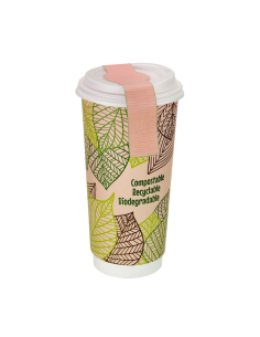 500 Pcs - Bague autocollante papier kraft - 20 x 4 cm, Colle forte et pratique