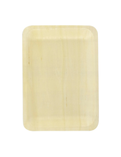 20 Pcs - Plateau rectangulaire en bois "Scandinavie" - 26,5 x 21,5 x 2 cm
