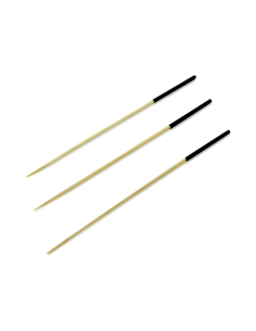 100 Pcs - Pic bambou noir - 9 cm, Idéal pour cocktails et hors-d??uvre