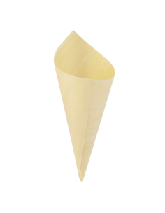 100 Pcs - Cône en bois - Diam: 5 cm, Hauteur: 12 cm