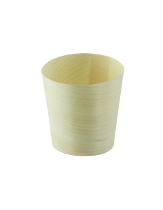 50 Pcs - Mini gobelet en bois - Ø60 mm, Hauteur: 58 mm, Eco-responsable